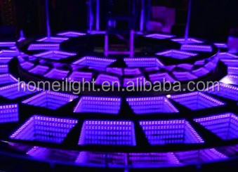 3D magic Mirror LED Dance Floor Tiles for hotel home disco event