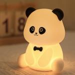 Cute Animal USB Rechargeable Baby Lamps Silicone Panda LED Night Light for Kids