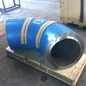 China Seamless 36inch Carbon Steel Pipe Elbow Astm A234 Wpb Blue factory