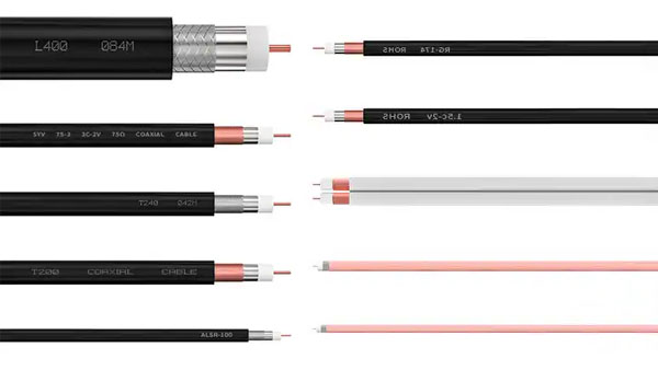 50ohm Low Loss Rf Connector Copper Coaxial Cable and Customized Length for Networking