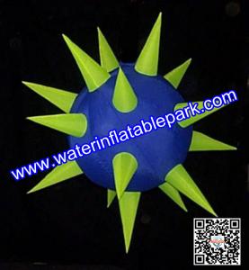 China Lighting Inflatable Spiky Star Decoration , Inflatable Spiky Ball factory