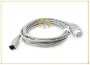 China Datascope Kontron Marquette Invasive Blood Pressure Cable 6 Pin To Abbott 3.6 Meter Length factory
