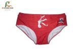 Printed Stretch Mens Swim Briefs With Rope , Lightweight Male Swim Bikini CMYK