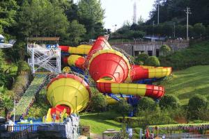 China Huge Fiberglass Water Slides Tantrum Valley For Teenagers / Water Park Equipment factory
