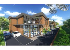 China Fire Resistance Prefabricated Duplex Homes , Cottage Style Modular Homes factory
