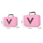 Mirror Ladies Cosmetics Storage PU Makeup Bag Case