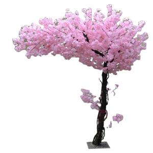 China Fiberglass Artificial Cherry Blossom Trees UV Stabilized 140cm Height Waterproof factory