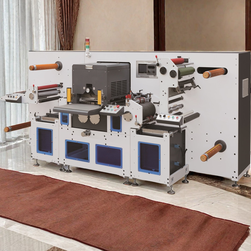 80m/Min High-Grade Full Automatic Flatbed Label Die Cutting Machine For Film And Label Paper Servo Motor Motion Control