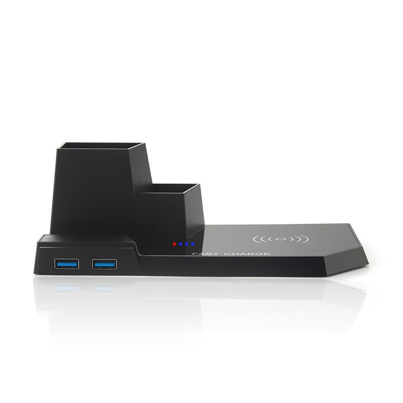 ABS PMMA Desktop Wireless Charger Stand Over Voltage Protection