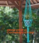Wholesale Promotional Garden 4 sets Plant Hanger Macrame Jute 4 Legs 48 Inch