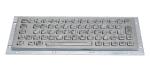 64 Keys Stainless Steel Backlit Usb Keyboard , Industrial Metal Keyboard With