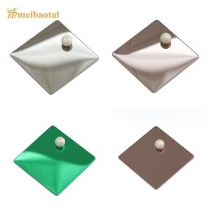 China PVD Plating Mirror Decorative Stainless Steel Sheet 0.55mm Thickness factory