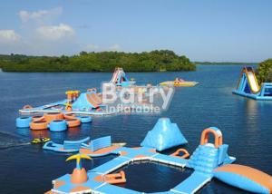 China Custom Made Weld Air Sealed Open Water Inflatable Floating Island Park factory
