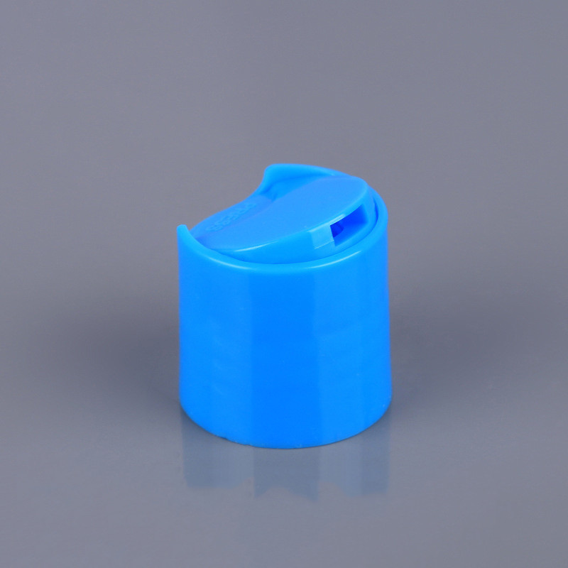 Blue 24mm Disc Top Cap Polypropylene Shampoo Bottle Cap