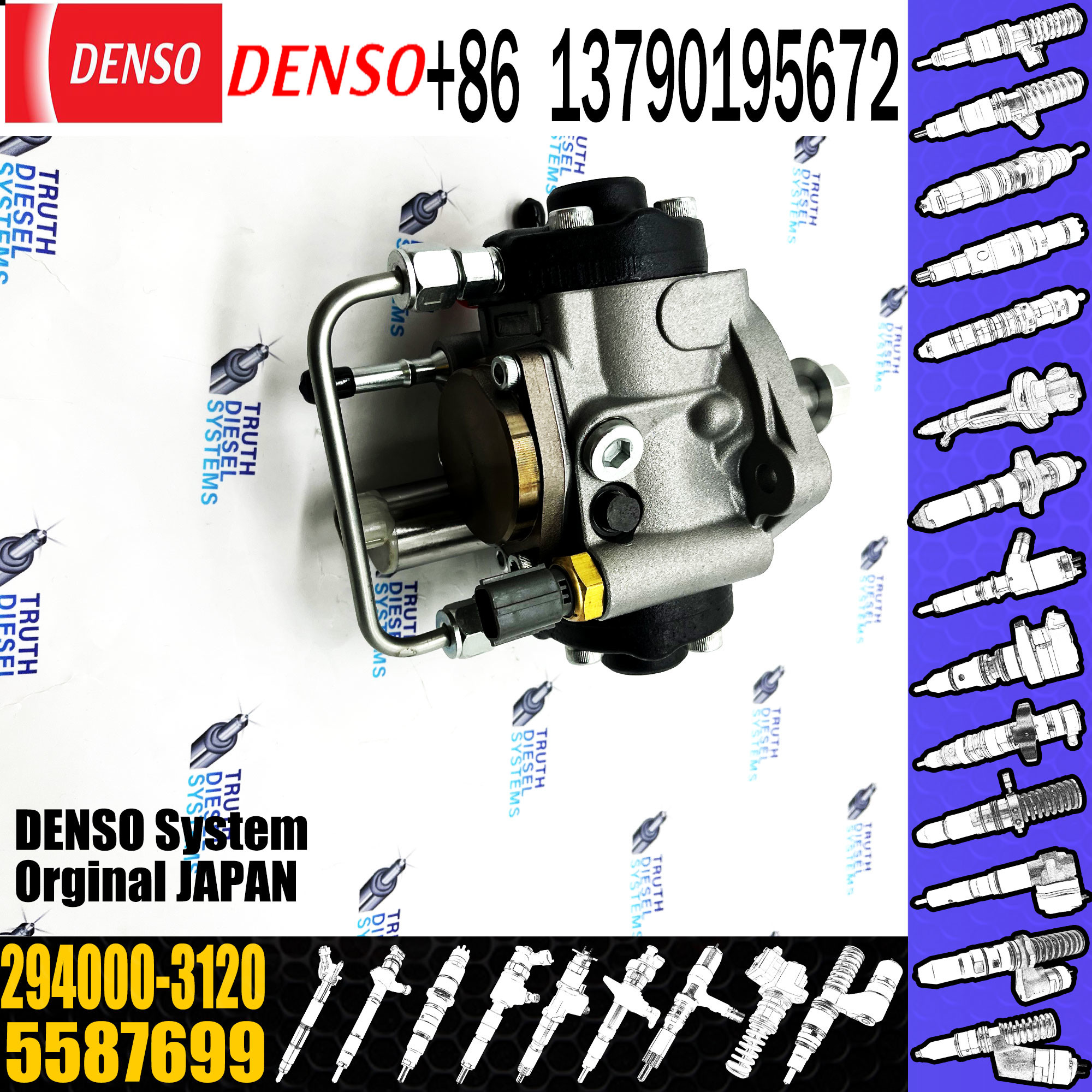 Common Rail Diesel Pump Electric Fuel Injector Pump 5587699 294000-3120