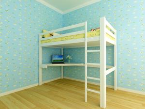 China modern bunk bed pine wood factory