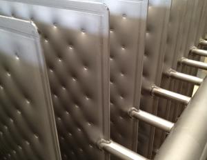 China 3x2m Stainless Steel Dimpled Plate Heat Exchanger factory