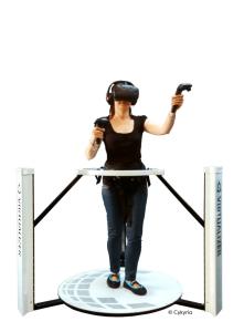 China Amusement Park Virtual Reality Treadmill Shooting Walker Simulator VR Walker factory
