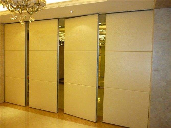 100 mm Thickness Banquet Hall Movable Wall Board / Folding Sliding Partition Walls