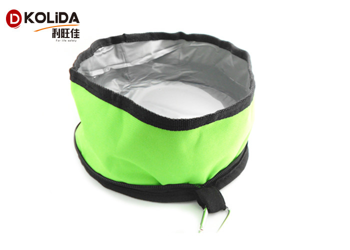 Travel Easy Collapsible Pet Food Bowls , Full Waterproof Portable Folding Dog Bowl