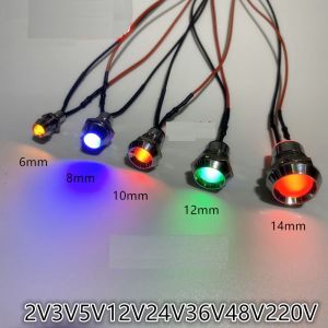 Cable Connectors Assembled Power Pilot Lamp LED Indicator Light Sigal Warning