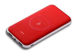 China Plastic Wireless Power Bank 10000mah , Cordless Portable Phone Charger factory