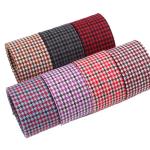 Polyester Red Houndstooth Ribbon 10mm-40mm Satin Poly Ribbon