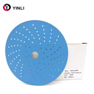 China 6 Inch Ceramic Abrasive Sanding Disc Polishing Film PSA Base Automotive factory