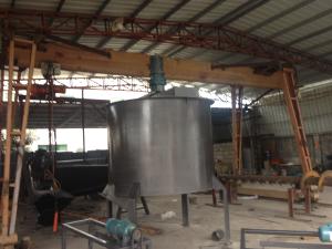 China PET flakes heating washing machine factory