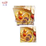 ALL-Season Square Tempered Custom Cheese Cutting Board for Kitchen and Wine