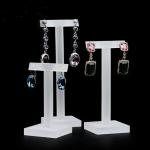 Matte Color Acrylic Earring Display Stands Plexiglass Exhibition Prop With