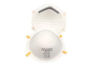 China White Color FFP1 Dust Mask , Dust Protection Mask With Aluminum Nose Clip factory