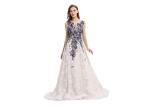 Fashion Evening Dress Elegant Vintage Lace Wedding Dresses 100% Polyester