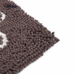 24"X36" Door Carpet Mats 1000GSM Chocolate Chenille TPR Waterproof Rubber 15mm
