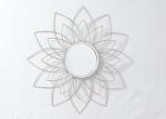Gold Silver Decorative Flower Mirror Wall Decor