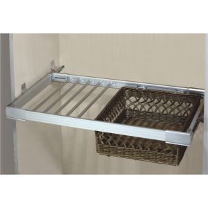 MR019   Wardrobe Multifunctional Rack:Push-pull Cany Basket Rack