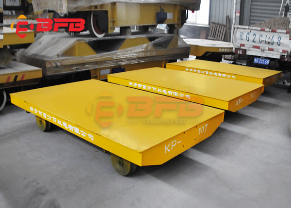 15T Steel Ladle Car Towable Industrial Trailers On Steel Rail