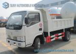 Dongfeng 2 Axles Small Dump Garbage Trucks 4x2 Drive 5 ton - 6 ton capacity