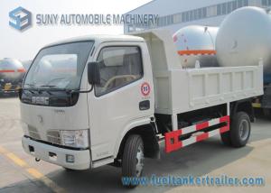China Dongfeng 2 Axles Small Dump Garbage Trucks 4x2 Drive 5 ton - 6 ton capacity factory