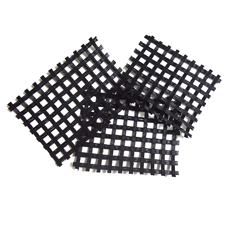 Long Term Design Low Creep Flexibility Reinforcement Polyester Geogrid Road