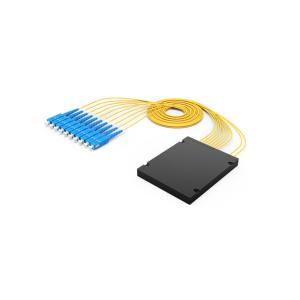 China 2x64 ABS Box Multimode Fiber Splitter Cable Splitter Fused Biconical Taper Coupler factory