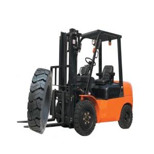 China High Efficiency Solid Pneumatic Forklift Tires / Solid Rubber Forklift Tires factory