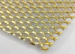 550mm Brass Diamond Expanded Metal Sheet Painting for decoration