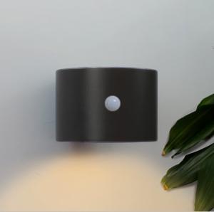 China Outdoor Solar Wall Sconce PIR Motion Sensor Light Fixture factory