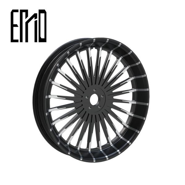 INCA Customization Motorcycle Accessory LG-34 24 bright spokes center pleated