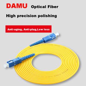 China Single mode 9/125 sc upc-sc upc fiber optic patch cord factory