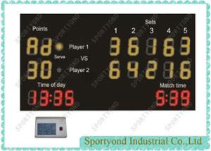 China Shock Resistance Electronic Tennis Scoreboard Tennis Courts Score Cards factory