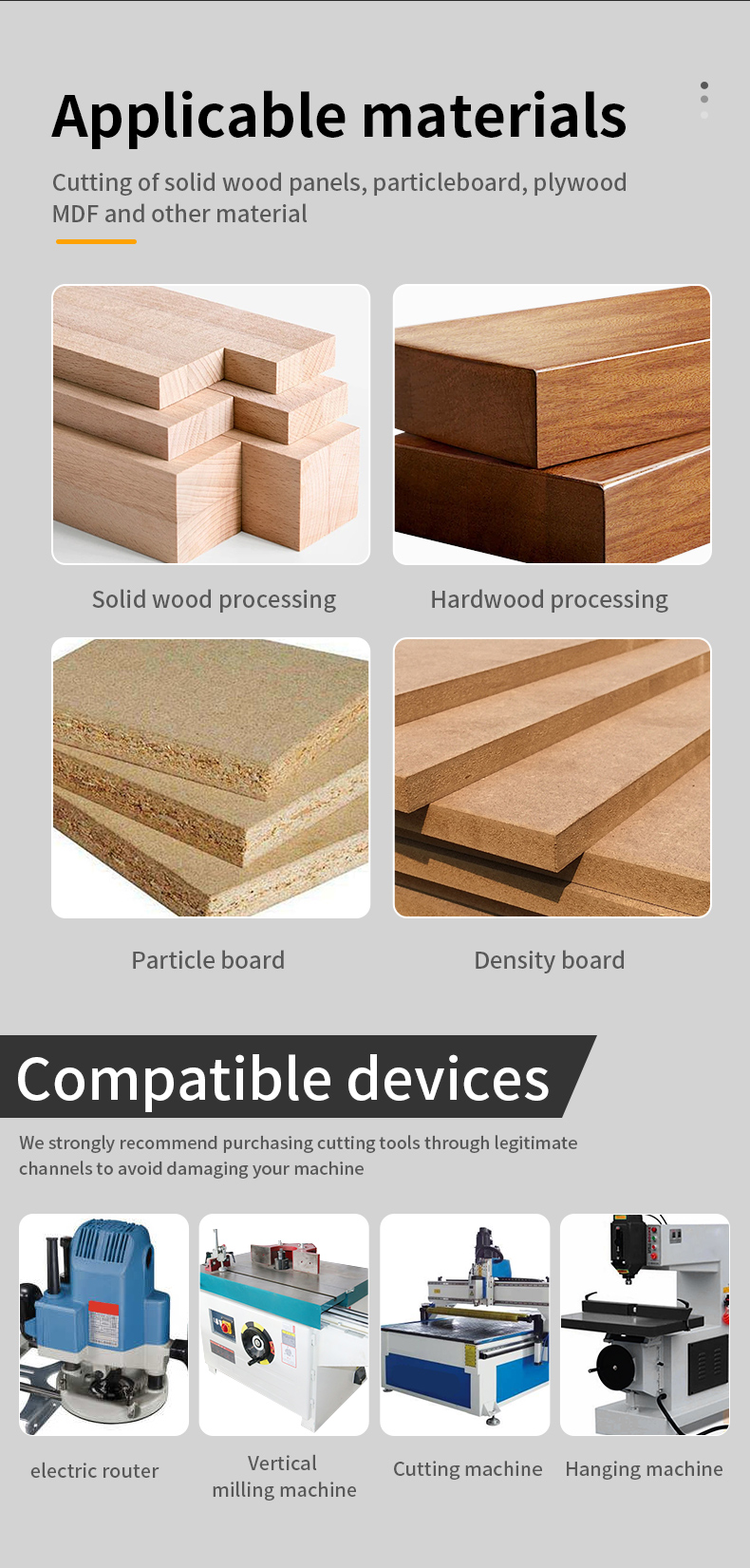 Folding Slotting Woodworking Router Bit 2Flutes Wood Board Bending Router Bits