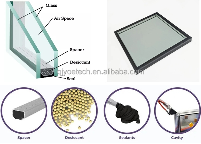 Solid Flat Insulated Low-E Tempered Glass for Home and Industrial within Curtain Walls