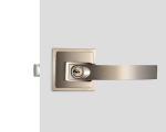 Satin Nickel Tubular Door Locks High Security 3 Brass Keys 60 mm Backset